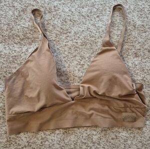 Danskin Intimates Womens Large Soft Stretch Remove Pad Nude Bralette Lighty Used